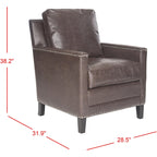 Kylee Peach Pink/ White Polyester Fabric Club Chair - 28.5  x 31.9  x 38.2  - 29Wx32Dx38H