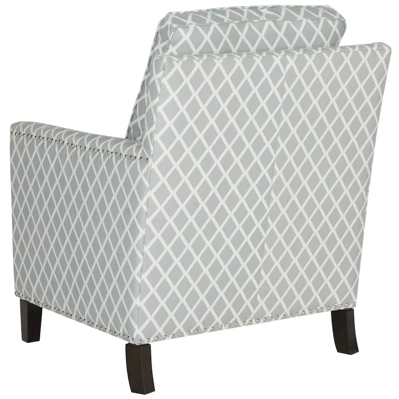 Kylee Peach Pink/ White Polyester Fabric Club Chair - 28.5  x 31.9  x 38.2  - 29Wx32Dx38H