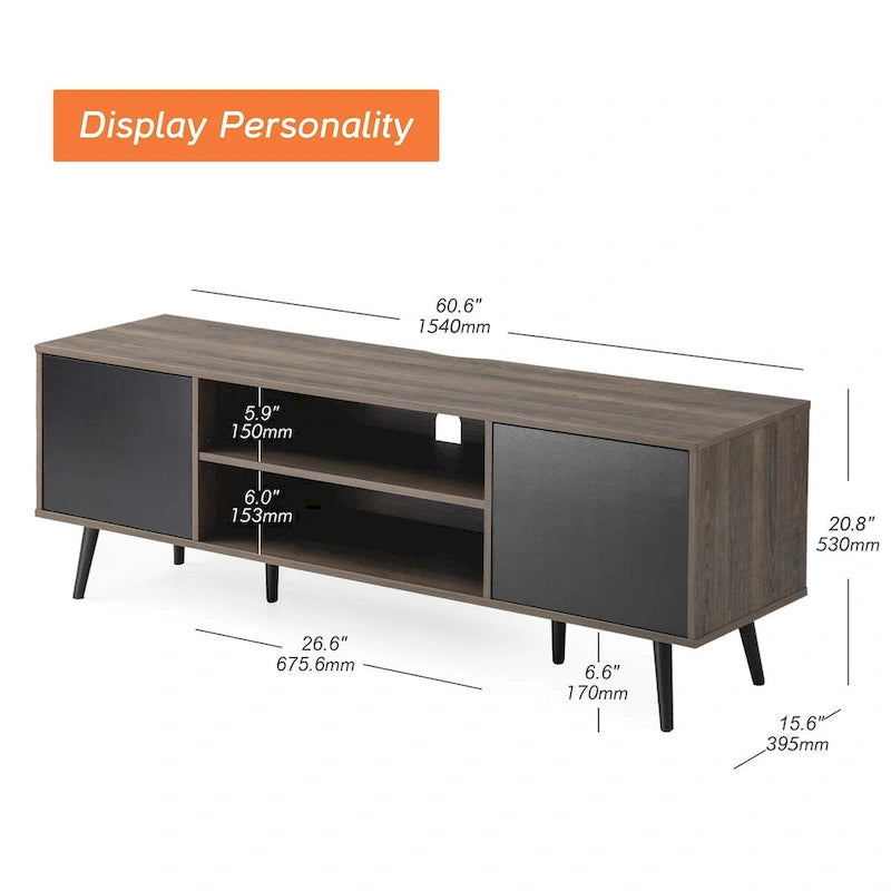 Mid Century Modern TV Stand for 32 -65 Tvs - 42 inches