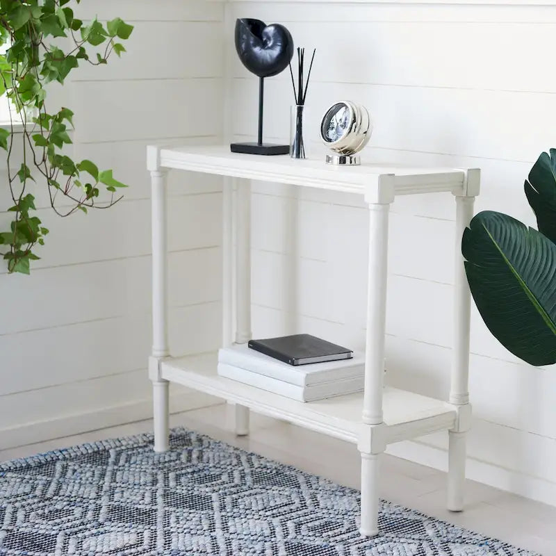 SAFAVIEH Novella Bottom Shelf Console Table - 31.5  W x 11.8  L x 29.5  H - 32Wx12Dx30H