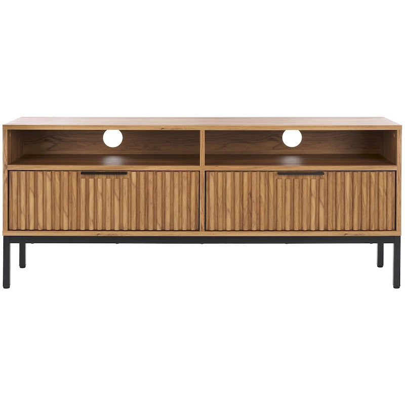 Alyse 2-Drawer 2-Shelf Entertainment Media Stand (Fits Up To 65  Flatscreen TV) - 60.4 In. x 15.6 In. x 24.8 In.