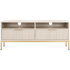 Alyse 2-Drawer 2-Shelf Entertainment Media Stand (Fits Up To 65  Flatscreen TV) - 60.4 In. x 15.6 In. x 24.8 In.