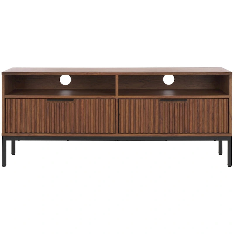 Alyse 2-Drawer 2-Shelf Entertainment Media Stand (Fits Up To 65  Flatscreen TV) - 60.4 In. x 15.6 In. x 24.8 In.