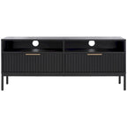 Alyse 2-Drawer 2-Shelf Entertainment Media Stand (Fits Up To 65  Flatscreen TV) - 60.4 In. x 15.6 In. x 24.8 In.