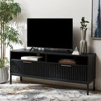Alyse 2-Drawer 2-Shelf Entertainment Media Stand (Fits Up To 65  Flatscreen TV) - 60.4 In. x 15.6 In. x 24.8 In.
