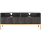 Alyse 2-Drawer 2-Shelf Entertainment Media Stand (Fits Up To 65  Flatscreen TV) - 60.4 In. x 15.6 In. x 24.8 In.