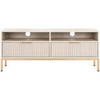 Alyse 2-Drawer 2-Shelf Entertainment Media Stand (Fits Up To 65  Flatscreen TV) - 60.4 In. x 15.6 In. x 24.8 In.