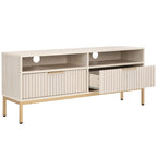Alyse 2-Drawer 2-Shelf Entertainment Media Stand (Fits Up To 65  Flatscreen TV) - 60.4 In. x 15.6 In. x 24.8 In.