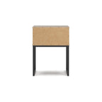 Signature Design Deanlow Honey Panel Headboard with Dresser and Nightstand