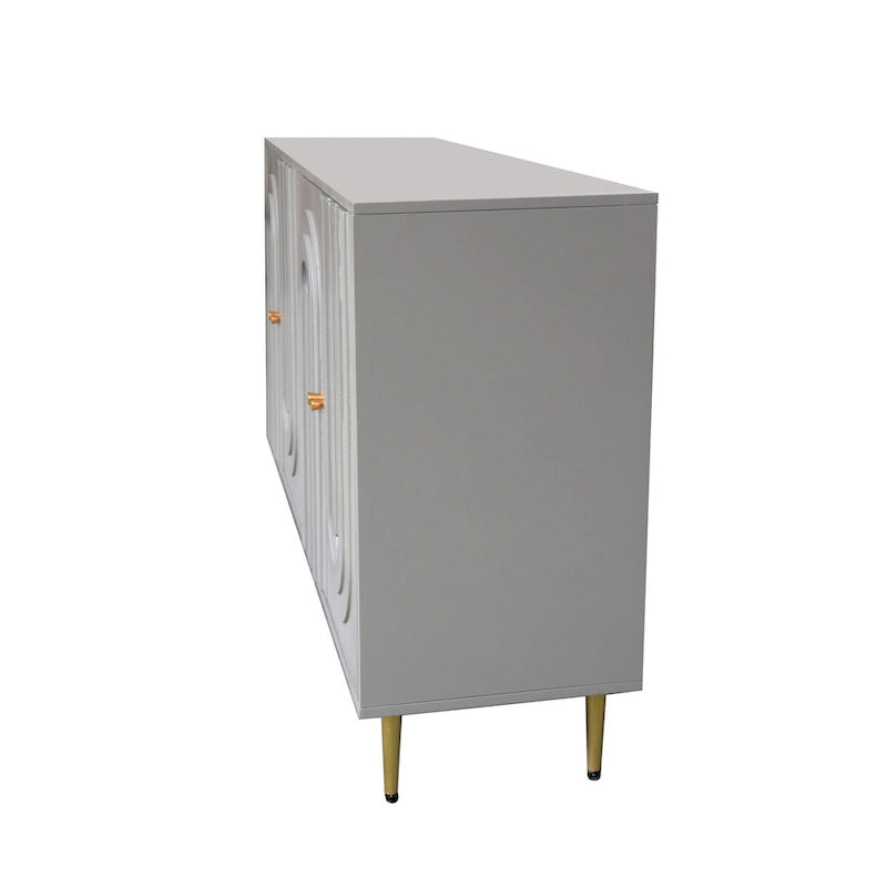 Modern 4 Door Wooden Storage Cabinet for Living Room