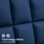 Swivel Accent Chairs, Modern Leisure Chairs for Living Room, Upholstered Armless Chair, Leathaire Fabric 4380