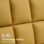 Swivel Accent Chairs, Modern Leisure Chairs for Living Room, Upholstered Armless Chair, Leathaire Fabric 4380