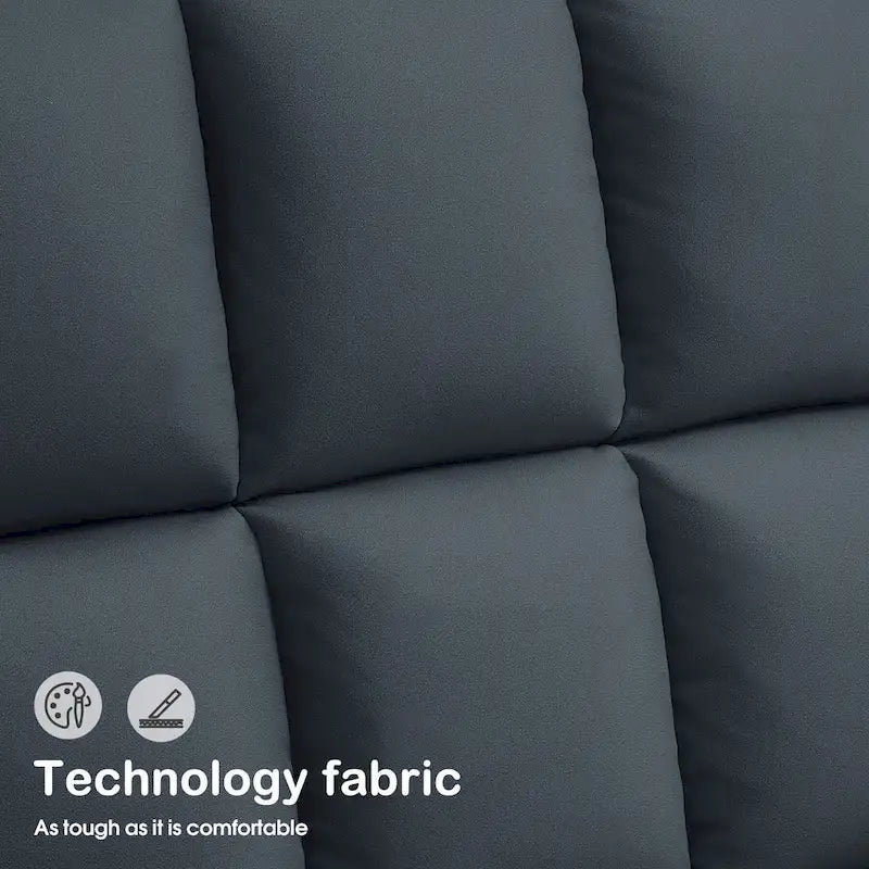 Swivel Accent Chairs, Modern Leisure Chairs for Living Room, Upholstered Armless Chair, Leathaire Fabric 4380