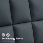 Swivel Accent Chairs, Modern Leisure Chairs for Living Room, Upholstered Armless Chair, Leathaire Fabric 4380