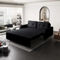 66.2  Queen Pull Out Sofa Bed with Storage and 2 Soft Pillows