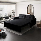 66.2  Queen Pull Out Sofa Bed with Storage and 2 Soft Pillows