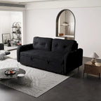 66.2  Queen Pull Out Sofa Bed with Storage and 2 Soft Pillows