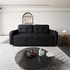 66.2  Queen Pull Out Sofa Bed with Storage and 2 Soft Pillows
