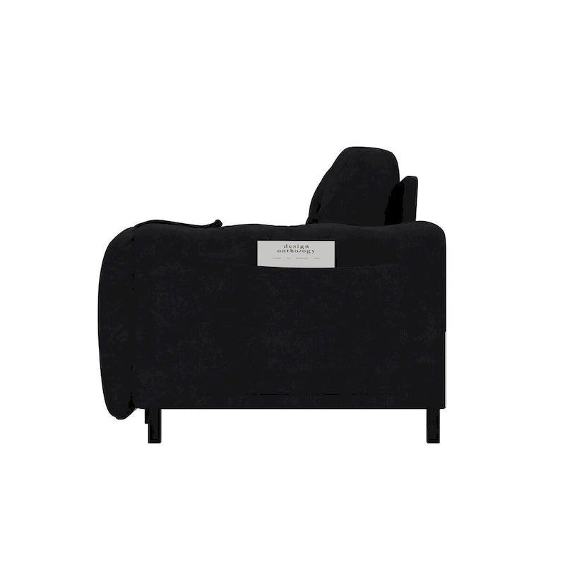 66.2  Queen Pull Out Sofa Bed with Storage and 2 Soft Pillows