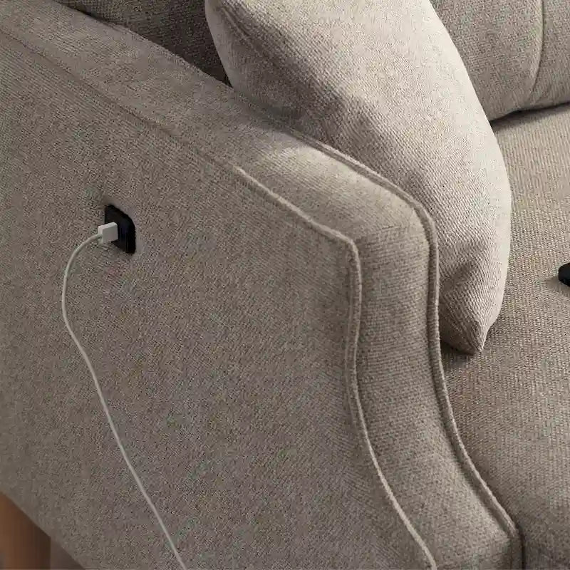 2 Seater Loveseat,USB Charge