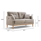 2 Seater Loveseat,USB Charge