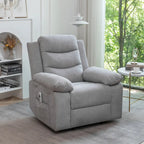 Electric recliner with seat heating and adjustable massage function