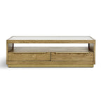 Classic Home Fallbook Four-Drawer Coffee Table in Brown