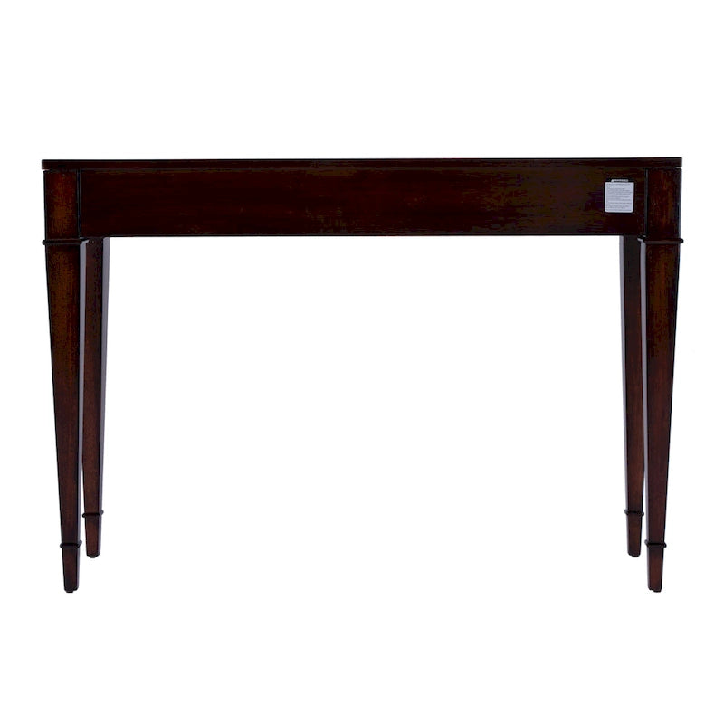 2 Drawer 46  Burl Wood Console Table