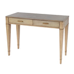 2 Drawer 46  Burl Wood Console Table