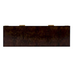 2 Drawer 46  Burl Wood Console Table