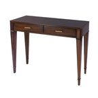 2 Drawer 46  Burl Wood Console Table