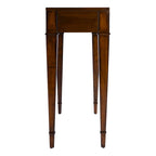 2 Drawer 46  Burl Wood Console Table