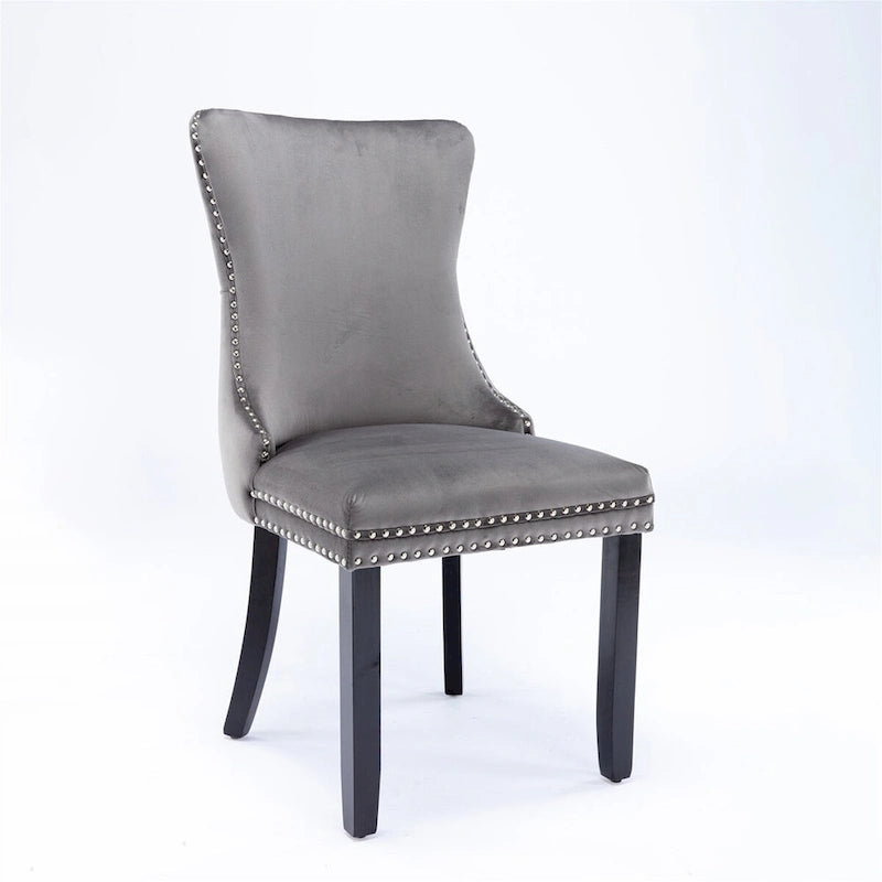 Mid-Century Modern Upholstered Dining Chair (Set of 2)