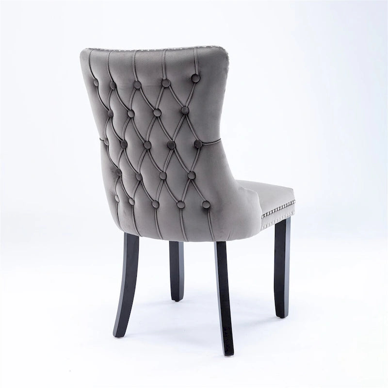 Mid-Century Modern Upholstered Dining Chair (Set of 2)