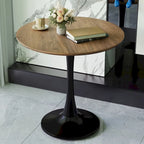 Round Dining Table, 31.5  Tulip Table Kitchen Dining Table 2-4 People with MDF Table Top & Pedestal Base, End Table