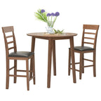 Round Counter Height Drop-Leaf Table
