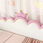 Twin Extending Daybed with LED Lights,Upholstered Princess Daybed