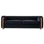 Contemporary Velvet Sofa Couch for Living Room