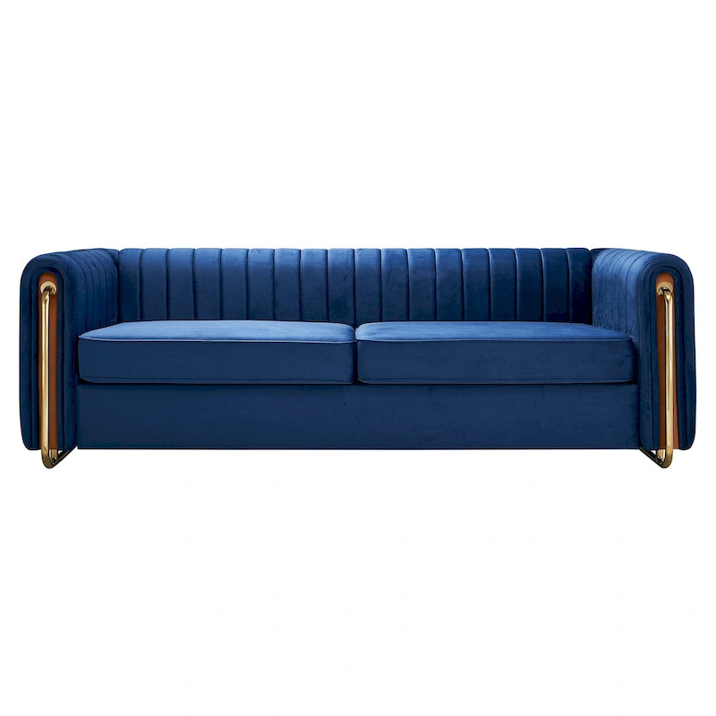 Contemporary Velvet Sofa Couch for Living Room