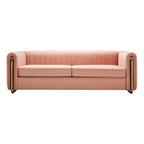 Contemporary Velvet Sofa Couch for Living Room