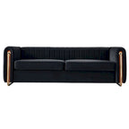 Contemporary Velvet Sofa Couch for Living Room