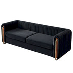 Contemporary Velvet Sofa Couch for Living Room