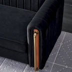 Contemporary Velvet Sofa Couch for Living Room