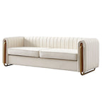Contemporary Velvet Sofa Couch for Living Room