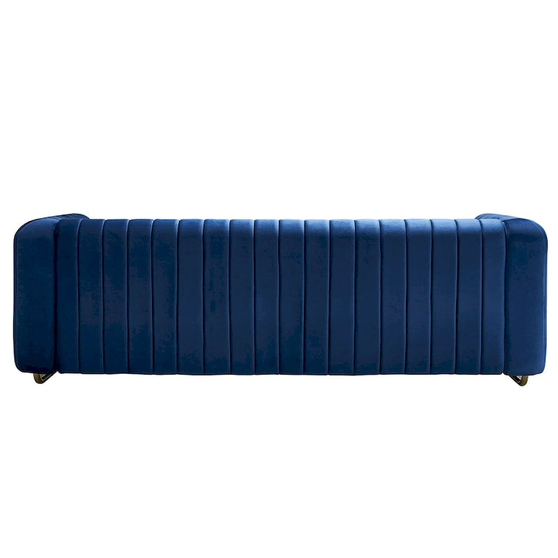 Contemporary Velvet Sofa Couch for Living Room