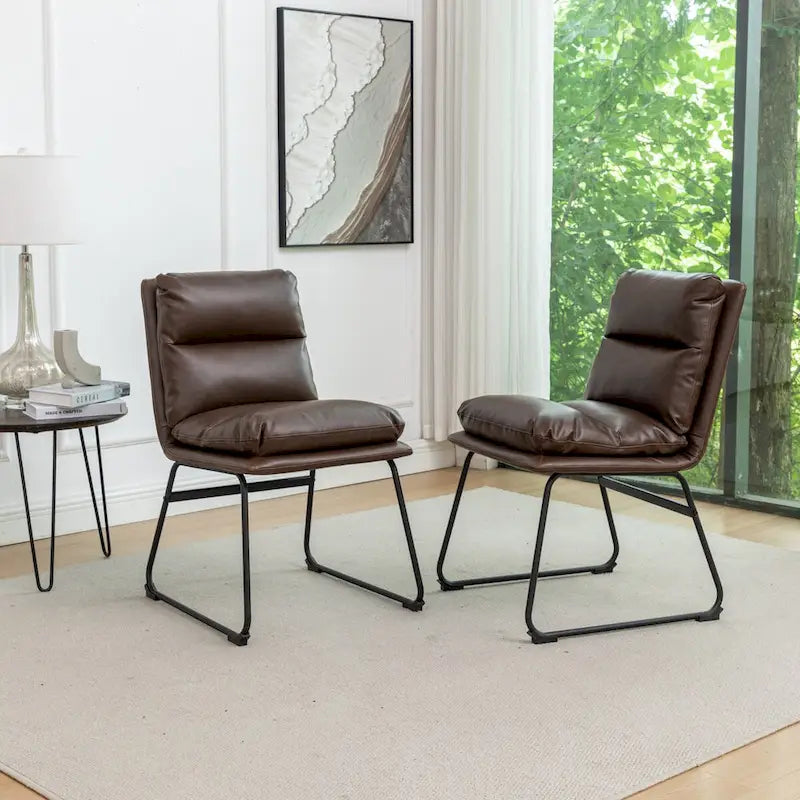 5-Piece Round Dining Set, Trestle Table with 4 Chairs