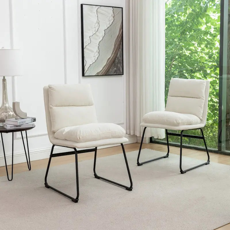 5-Piece Round Dining Set, Trestle Table with 4 Chairs