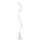 Metal 9 Hooks Standing Coat Rack