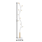 Metal 9 Hooks Standing Coat Rack