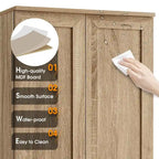 Storage Cabinet with Two Doors for Bathroom - 23.30 L * 16.90 W * 71.20 H
